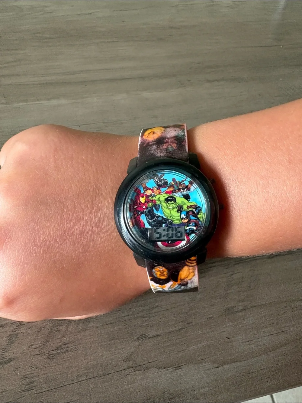 Marvel Avengers Digital Kids Watch Hulk Iron Man Captain America Working